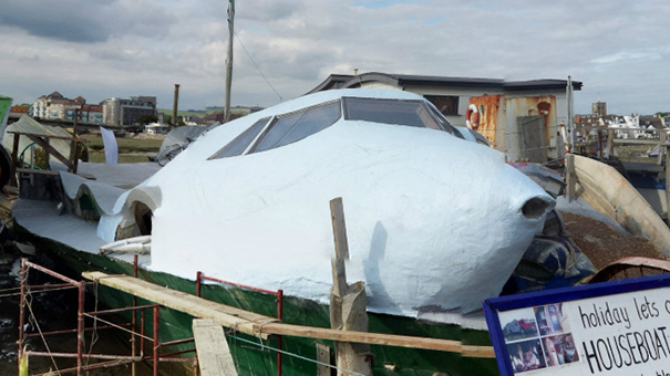 Houseboats on the river Adur