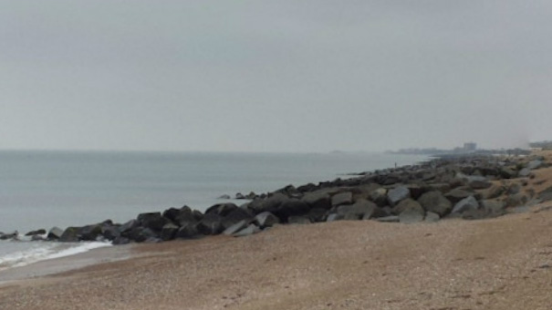 Rocky beach at Shoreham